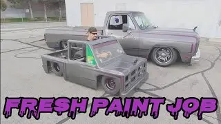 Paint the bagged dodge ram go-kart 