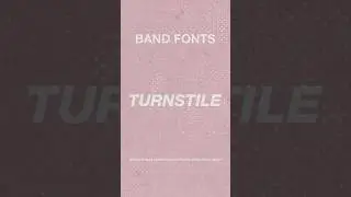 Band Fonts for Graphic Designers - Part 3 #tameimpala #turnstile #MGMT #gorillaz #graphicdesign