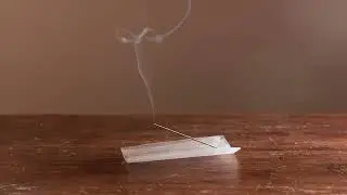 Wood Grain Reincarnation Glass Incense Burner