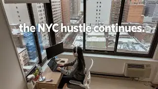 WINTER IN NYC | slow but busy snowstorm days, new year reset, cozy food spots, google office