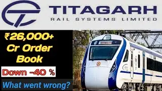 Titagarh Rail Stock Crash 🔥 ₹26,000 Cr Orders But Share Down 40%! Full Analysis