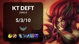 KT Deft Zyra vs Nidalee JUNGLE - KR CHALLENGER Patch 14.17