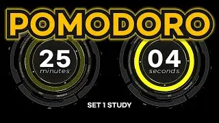 Pomodoro 25 / 5 (No Music) Countdown Timer - 2 hours