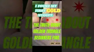 BEGINNER FIRST GOLD NUGGET. Golden Triangle Detecting. GPX6000 #golddetecting #treasuresearch #gold