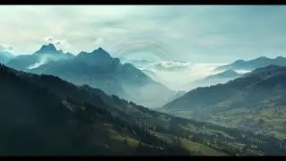 Aerial View Stock Footage of western Switzerland mountain region Luftbilder Westschweiz Bergregion
