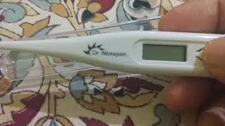 डिजिटल थर्मामीटर का उपयोग कैसे करें How to use a Digital Thermometer - Dr Morepen MT 111 Digiclassic
