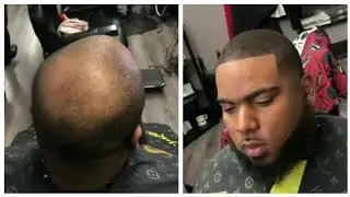 Hair Fiber Transformations | Cut By JM DaBarber & XO Izzy | Afro Haircut