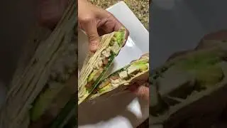 Leftover Food Hack II Easy Pesto Chicken Panini/Wrap  #shorts