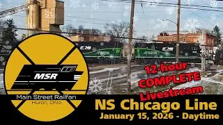 January 15, 2026 #1 - Huron, Ohio, USA | LIVE Train Camera