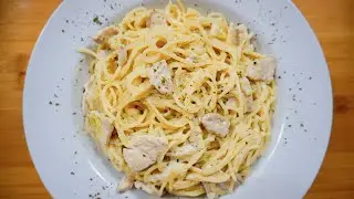 CREAMY GURIH LEMBUT !! RESEP SPAGHETTI CREAMY CHICKEN