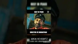 RIP SP jananathan sir  tamil what's app status 😭