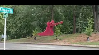 Red elephant #art  #atlanta #fairyliberationfront  Hotlanta 8-23-25 3:02 pm 