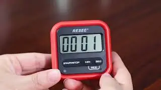 Professional kitchen timer with countdown and alarm clock support
