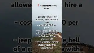 📍Mandalpatti Sunrise Point, Coorg #mandalpatti #sunrise #coorg #jeepride