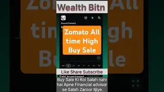#zomato #share #today #wealthbitn #trading #india #money #sharemarket #todaynews #like #story #wb