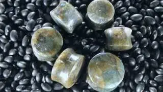 Labradorite Plugs by Oracle Body Jewelry