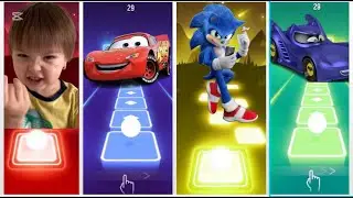 SUPER ACTION TEAM|  Milana baby🆚McQueen🆚 Sonic 🆚Batwheel  |  Music Battle 🎶