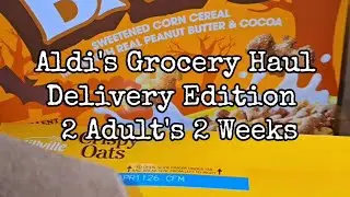 Aldis Grocery Haul | Delivery Edition | 2 Adults, 2 Weeks | Full-Time RV Life on a Budget