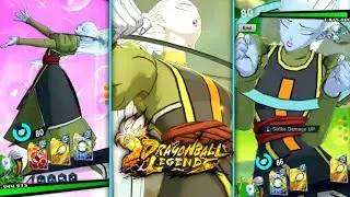 Vados Doing All Female Warriors Special Moves and Green Cards | Dragon Ball Legends