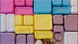 Happy New Year 🎉 | Colour Blocking | Multiple Textures | ASMR Baking Soda Crush