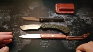 Three different options of non locking knives. Which is your favourite?.