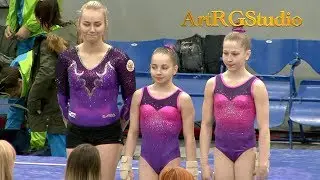 Warm up METELITSA, AUSIANNIKAVA, SOSNITSKAYA (BLR, RUS) VT AA - 2018 Ukraine International Cup