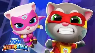 Talking Tom Hero Dash Complete bosses Recoone Fight Tom Fly Run - Bosses  All New Worlds Unlock 