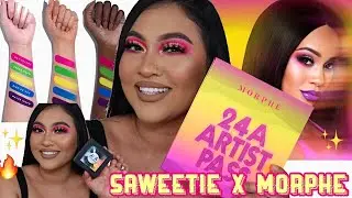 MORPHE X SAWEETIE 24A ARTIST PASS PALETTE | TALK THROUGH | SWATCHES