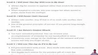 Ten Scrolls To Better Your Life and Increase Your Income