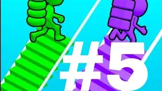 Bridge Race - Gameplay Part 5 (ios,Android)