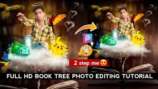 Book tree photo editing tutorial in PicsArt @m.r prince shankar🔱