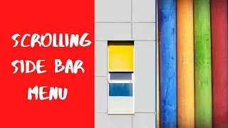 Create Sticky Sidebar on Scroll - Vertical Sticky Navigation Menu with Html & CSS