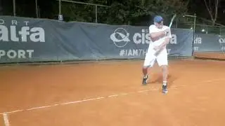 Videoteca scuola Tennis corso Adulti colpo del Dritto allievo Maurizio 