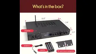 Pyle PDA7BU Bluetooth Home Theater Amplifier Review : 200W 5-Channel Power + Karaoke