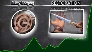 Forging Old Rusty BEARING into hunting knife | #knife #restoration