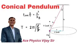 Conical Pendulum & its Derivations | 11th & 12th Physics | Ace Physics Vijay Sir