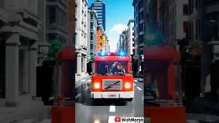 Brave LEGO Firefighter Saves the City