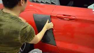 Carbon Fiber Rear Fender Scoop for Ford Mustang GT Coupe 2-Door 15-17