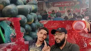 Water Pump Famous Tarbooz Sharbat||Karachi Street Food||Best watermelon drink for summers