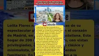 Lolita Flores nos desvela los secretos de su hogar madrile&ntilde;o