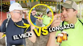 LONGAZO vs EL VIEJO (El reto de la CERVEZA 🍻😳) | Los Morales