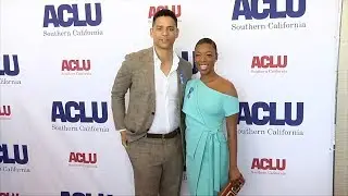 Charlie Barnett and Samira Wiley 2018 ACLU SoCal Annual Luncheon Red Carpet