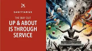 THE WAY OUT, UP AND ABOUT IS THROUGH SERVICE, I KNOW MIND BLOWING STUFF: SAGITTARIUS TAROT READING