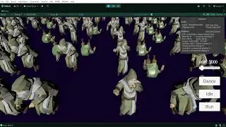 10000 RANDOMIZED Animations for Skinned Mesh Renderers in Unity ECS and Rukhanka Animation System