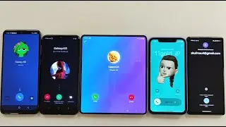 Incoming call Samsung Galaxy Z Fold4 Google Duo vs Telegram vs FaceTime vs BiP vs WhatsApp messenger