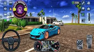 Taxi Car Simulator EVO 🚖 Ferrari Hyper Taxi Blue | Los Angeles City Passenger Pickup Gameplay