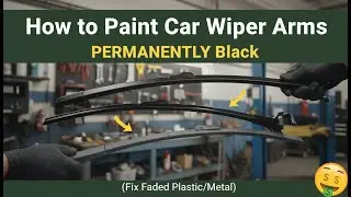 How to Paint Car Wiper Arms PERMANENTLY Black (Fix Faded Plastic/Metal)