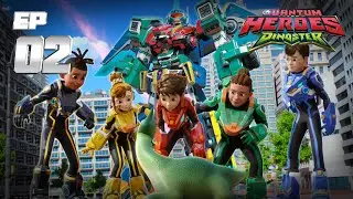 EQUIPO DINOSTER：HÉROES CUÁNTICOS | S2 02 EL CAOS DEL BRAQUIOSAURIO EN LA ESCUELA