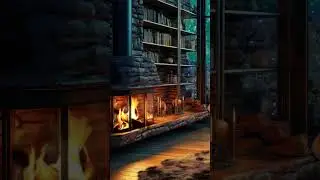 Winter Relaxing Fireplace #winterwonderland #wintervibes #fireplaceambience #fireplace