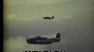 WW2: Air Attack on Marshall & Gilbert Islands - F6Fs Crash Land & Burn on Carrier (1943)